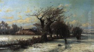 Winter In De Omgeving Van Antwerpen