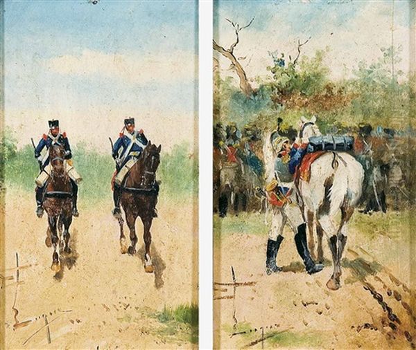 Soldados A Caballo (pair) - view 1