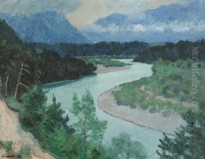 Der Rhein Bei Reichenau by Jean-Jacques Luscher