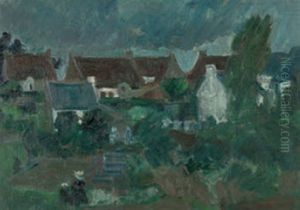 Bretonisches Dorf by Jean-Jacques Luscher