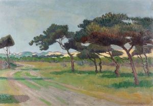 Landschaft Mit Pinien Landschaft Mit Pinien