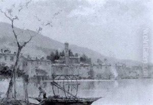 Landschaft Am Lago Maggiore by Jean-Jacques Luscher