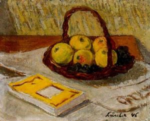 Stilleben Mit Buch Und Fruchten Stilleben Mit Buch Und Fruchten