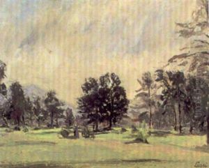 Landschaft Im Tessin by Otto Luessi