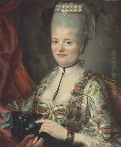 Portrait Of Madame La Marquise De Rochambeau by Catherine Lusurier