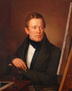 Selbstportrait Vor Der Staffelei