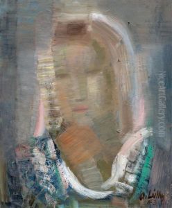Portrait Of A Woman by Oscar Wilhelm Luethy