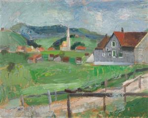 Landschaft Bei Hemberg by Oscar Wilhelm Luethy