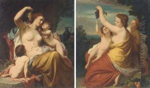 An Allegory Of Plenty; And Another Similar by Johann Baptiste Berdelle