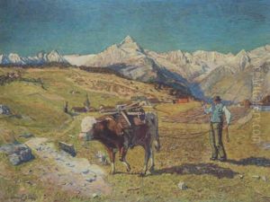 Fruhlingslandschaft Im Val D'anniviers