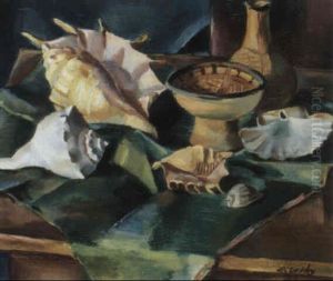 Muschelstilleben by Oscar Wilhelm Luethy
