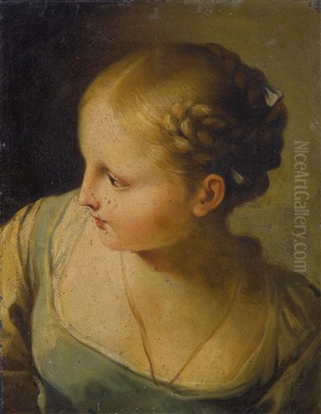 Portrait Of A Girl With Braided Hair - view 1