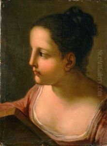 Giovane Donna Con Libro by Benedetto Luti