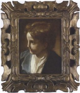 Portrait Of A Young Boy In A Blue Coat, Turned To The Left by Benedetto Luti