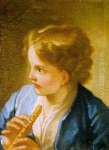 Bambino Con Flauto by Benedetto Luti