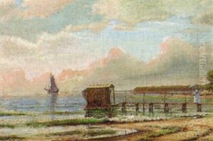 The Bathing Point by Mathias Jakob Frederik Luetken