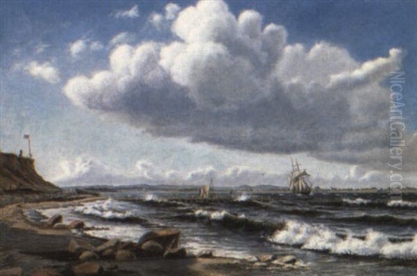 Sailing Vessels Off The Danish Coast - view 1