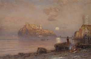 Evening At The Castello Aragonese Near Ischia