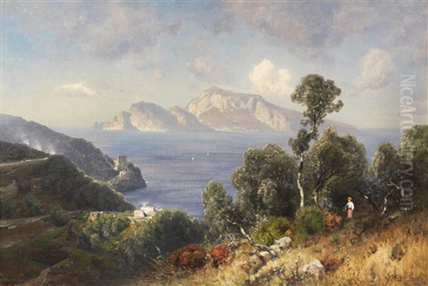 Italienische Kustenlandschaft Mit Blick Auf Capri - view 1