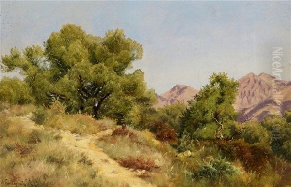 In Den Bergen Oberhalb Von Menton An Der Franzosischen Mittelmeerkuste - view 1
