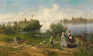 Heuernte Am Chiemsee by Ascan Lutteroth