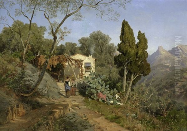 Sudfranzosische Landschaft Bei Menton An Der Cote D'azur - view 1