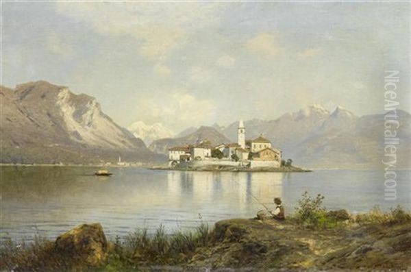 Seelandschaft Mit Einem Jungen Fischer - view 1
