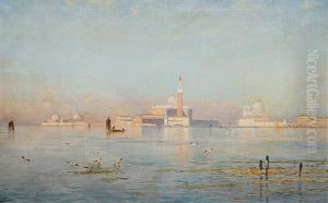 Blick Uber Die Lagune Auf Venedig
