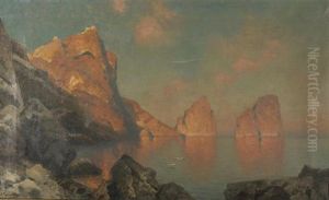 Rote Felsen Bei Capri by Ascan Lutteroth