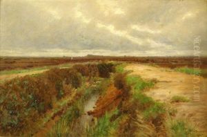 Moorlandschaft An Einem Herbsttag by Ascan Lutteroth