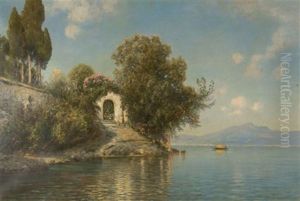 Park Der Villa Balbianella Am Comer See