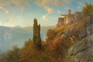 Italienische Landschaft by Ascan Lutteroth