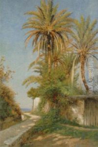 Plame Bei Bordighera by Ascan Lutteroth