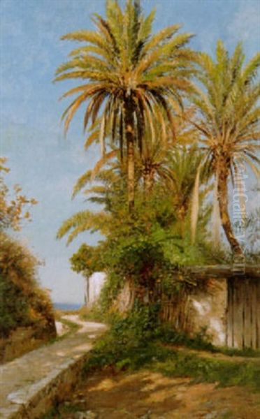 Palmen Bei Bordighera - view 1