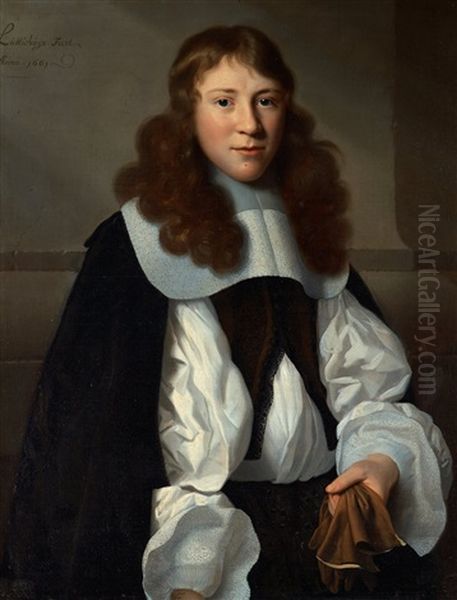 Portrait Of A Young Man With Gloves - view 1