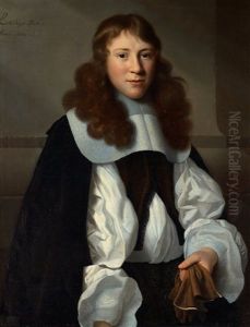 Portrait Of A Young Man With Gloves by Isaac Luttichuys