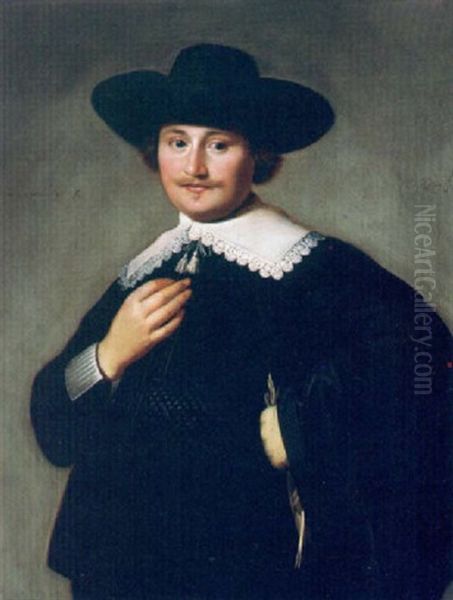 A Portrait Of A Gentleman In A Lace Collar - view 1