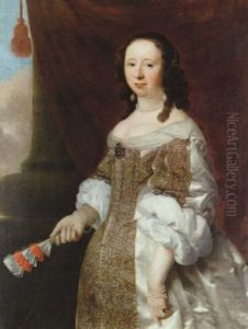 Portratt Av En Dam by Isaac Luttichuys