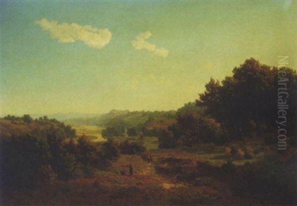 Motiv A.d. Ruhr: Travellers Walking Through The Ruhr Valley - view 1