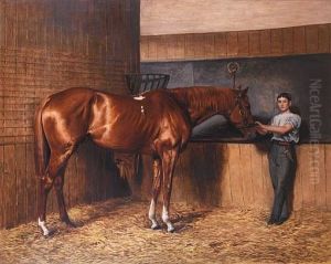 Avontes And Groom In A Stable Interior