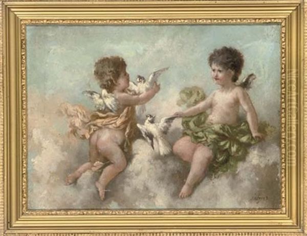 Divine Fruit (+ Cherubs And Doves; Pair) - view 1