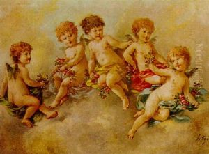 Putti Disporting Putti Disporting