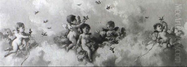 Putti Among Clouds - view 1