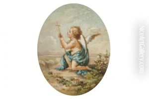 Angel Holding A Cross by Edwin Landseer Lutyens