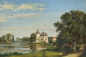 A. Herregarden Pederstrup Pa Lolland by N. A. Luetzen