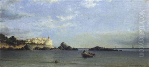 Paesaggio Costiero Con Barca Di Pescatori - view 1