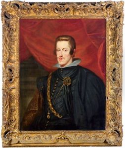 Bildnis Konig Philipps Iv. Von Spanien Mit Dem Orden Vom Goldenen Vlies by Frans Luyckx