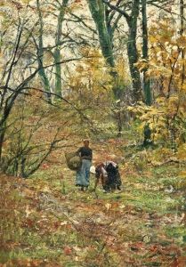 Deux Femmes Dans La Foret by Jean-Henri Luyten