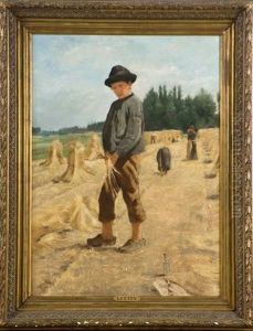 Jeune Paysan Aux Moissons by Jean-Henri Luyten