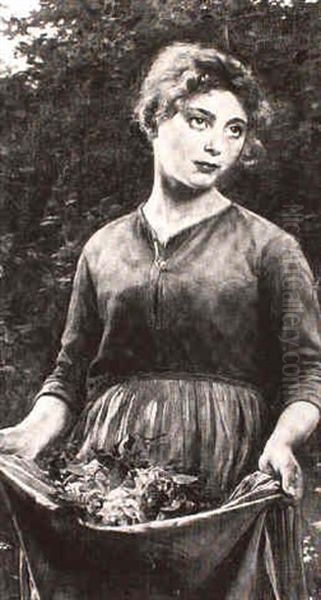 Peasant Girl With Roses - view 1